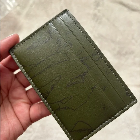 Alexander McQueen Army Green Card Holder